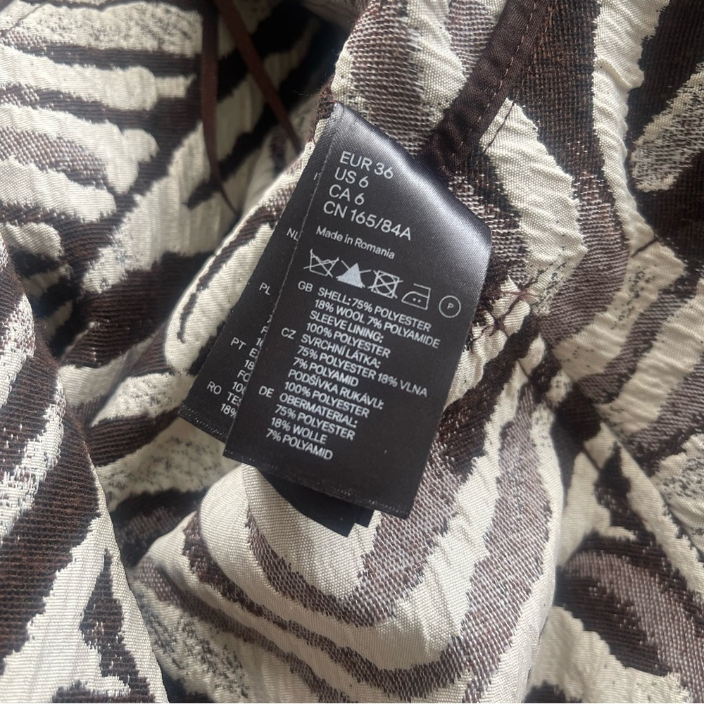 Lanvin for H&M Zebra Print Trench Coat - Picture 7 of 10